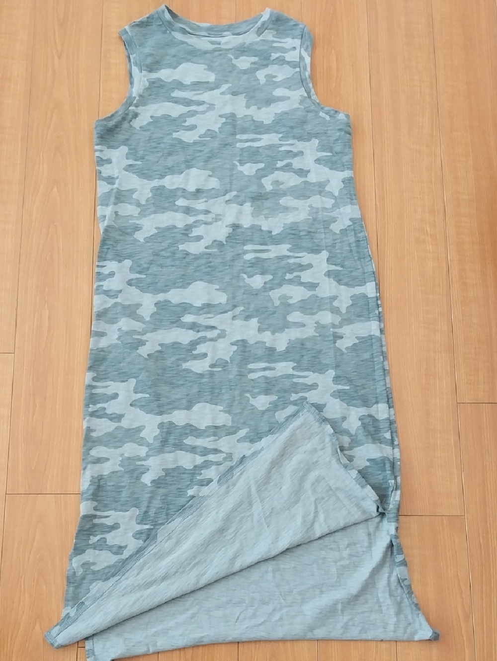 NEVER Worn Universal Thread Camo Tank Shirtdress Midi Dress Double Side Slits M